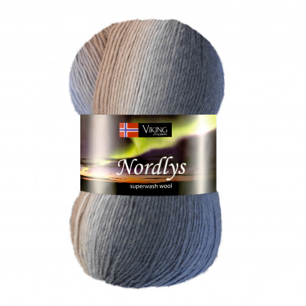 Viking Garn Nordlys 967 Multi Blå  Brun