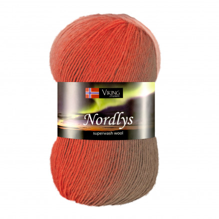 Viking Garn Nordlys 940 Multi Brun  Koral