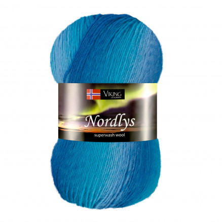 Viking Garn Nordlys 927 Multi Kongeblå