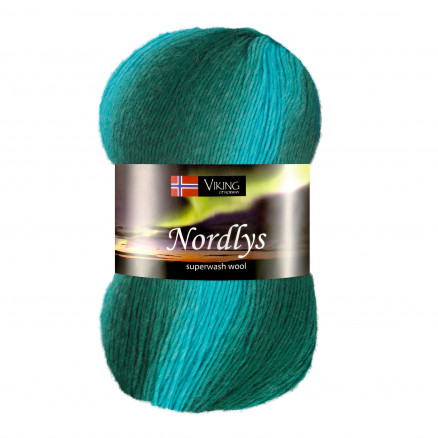 Viking Garn Nordlys 937 Multi Turkis