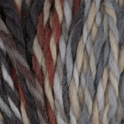 Viking Garn Snorre Balder Multi 818 Brun Grå
