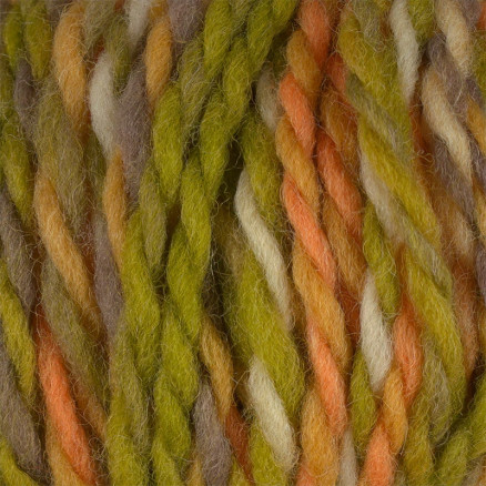 Viking Garn Snorre Balder Multi 819 Gul Grøn