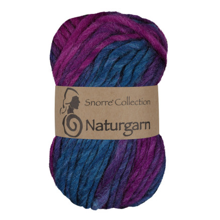 Viking Garn Snorre Collection Naturgarn 675 Multi Cerise  Grøn