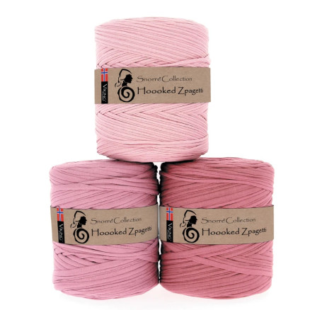Viking Garn Snorre Hoooked Zpagetti 765 Gammel Rosa