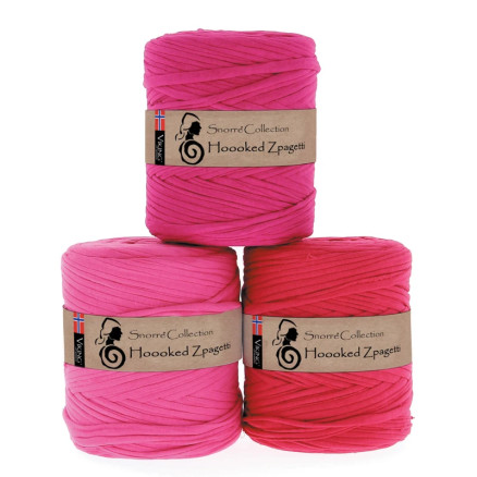 Viking Garn Snorre Hoooked Zpagetti 762 Stærk Rosa