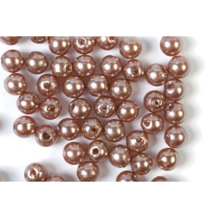 Voksperler 4mm 500g Brun