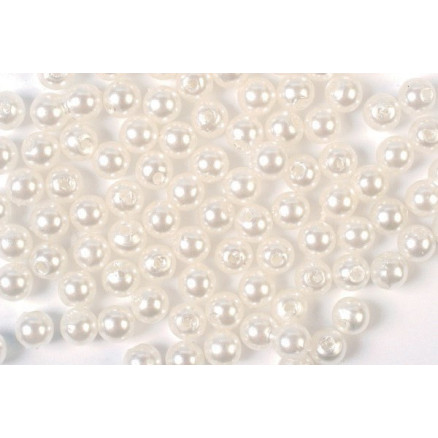Voksperler 4mm 500g Hvid