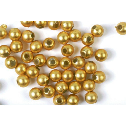 Voksperler 4mm 500g Mat Guld