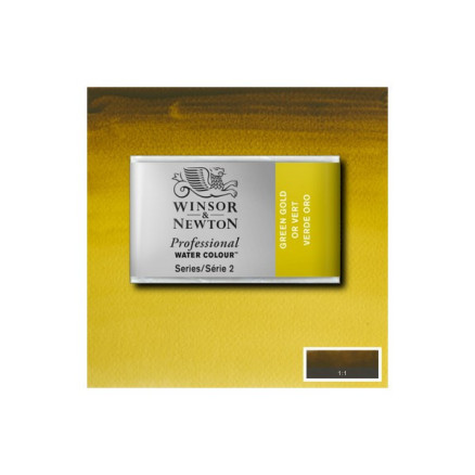 Watercolour Proff Pan Green Gold 294