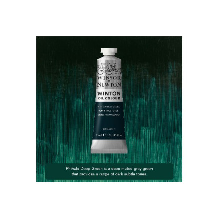 Winton Oil 37ml Phthalo Deep Green 048