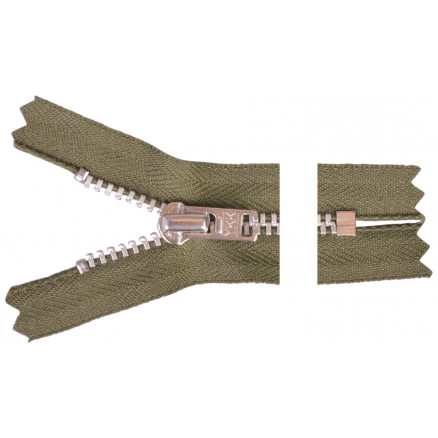 Ykk Lynlås Aluminium 8cm 4mm Army