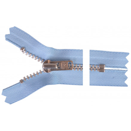 Ykk Lynlås Aluminium 6cm 4mm Lyseblå