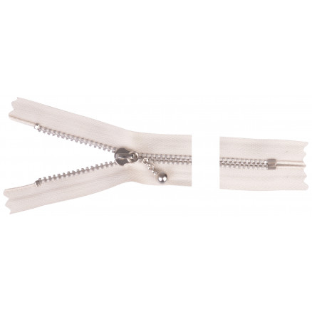 Ykk Lynlås Aluminium 15cm 4mm Natur