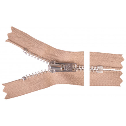 Ykk Lynlås Aluminium 18cm 4mm Sand