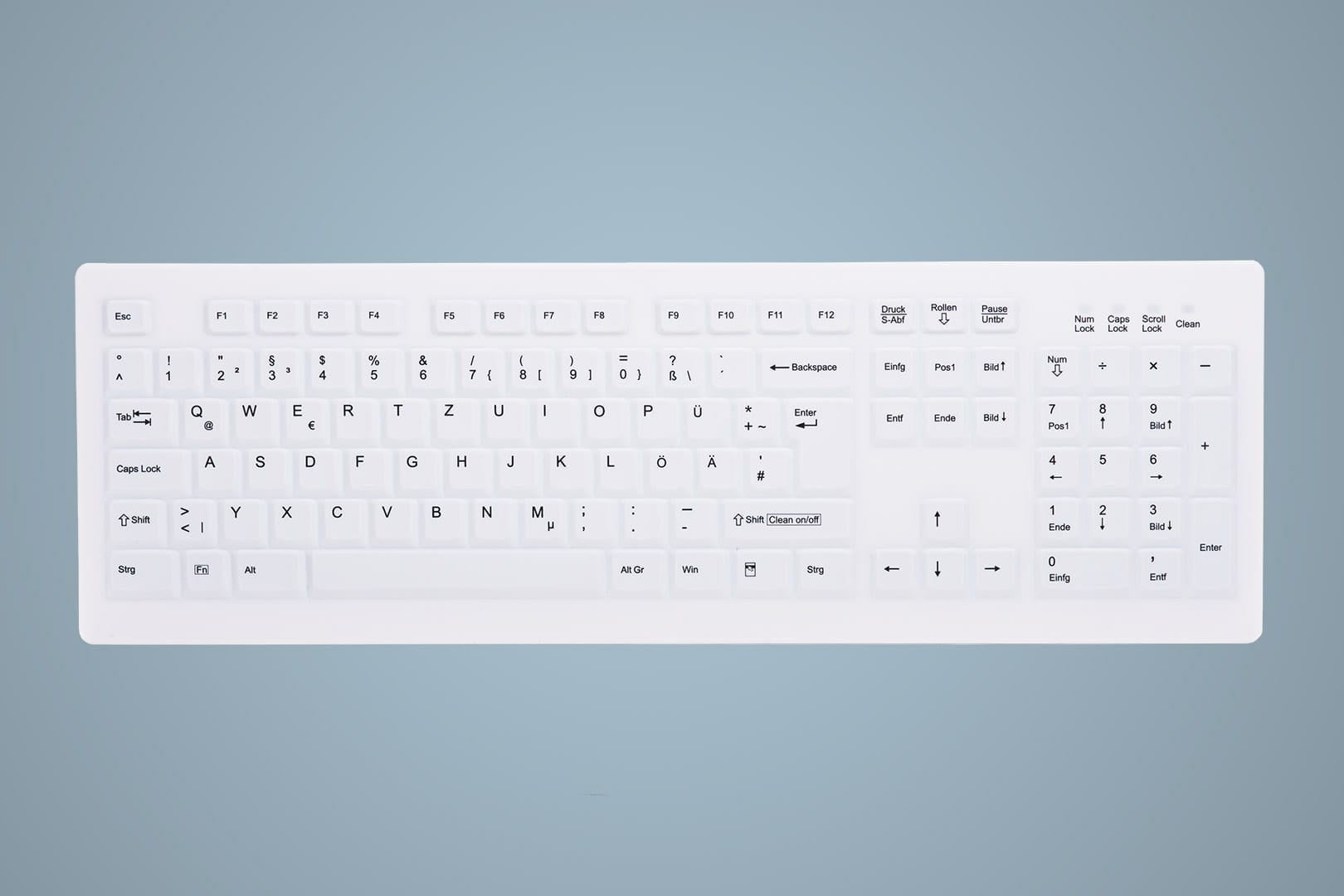 Active Key Classicclean Med Kb Rem Cov Full-size Wl White