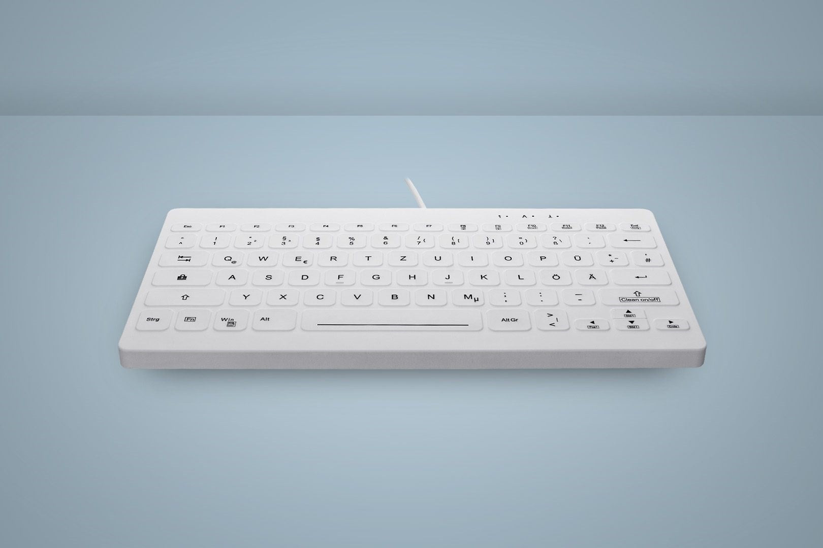 Active Key Quickclean Med Keyboard Rem Cov Mini   White