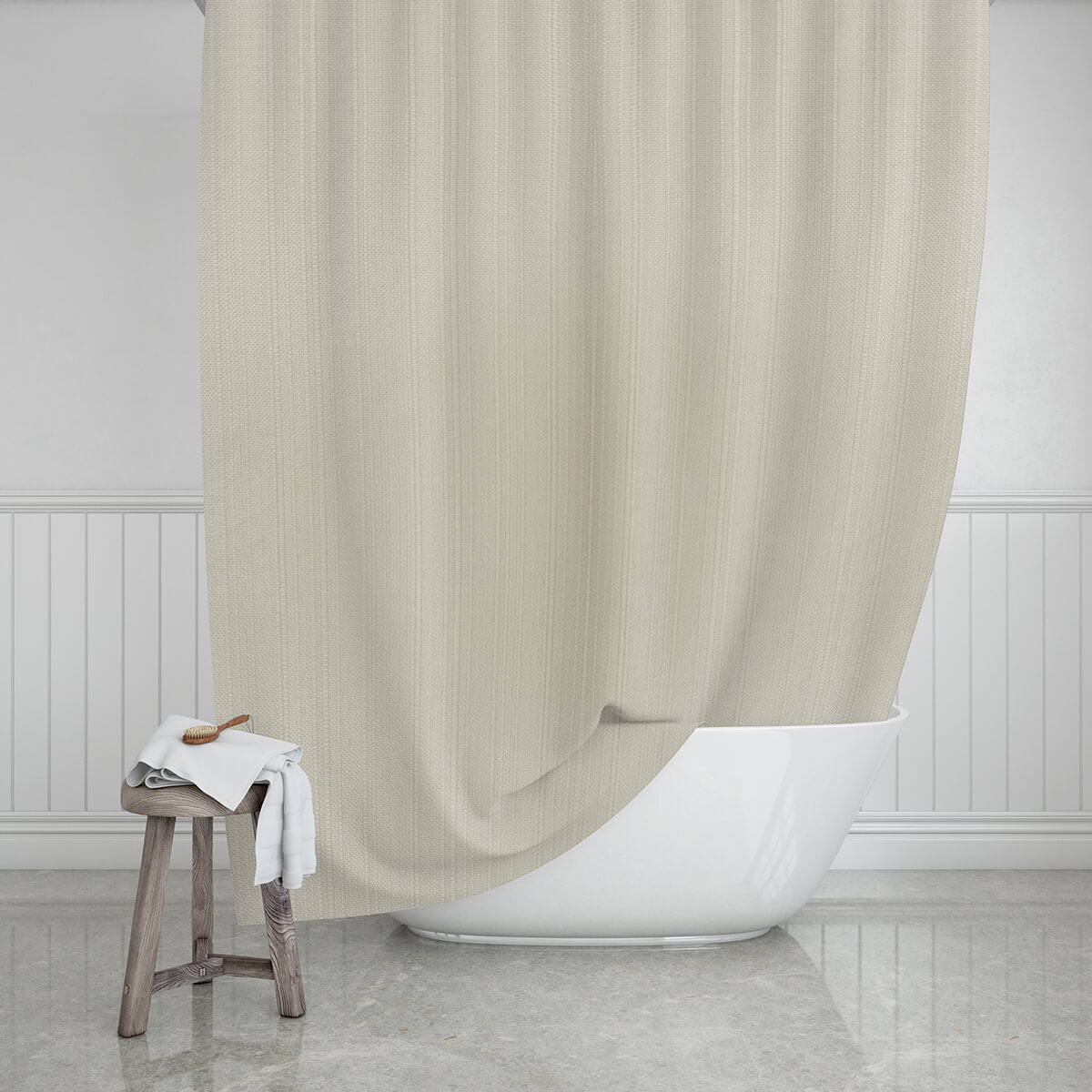 Badeforhæng  Etherea  Sand 180   200 Cm