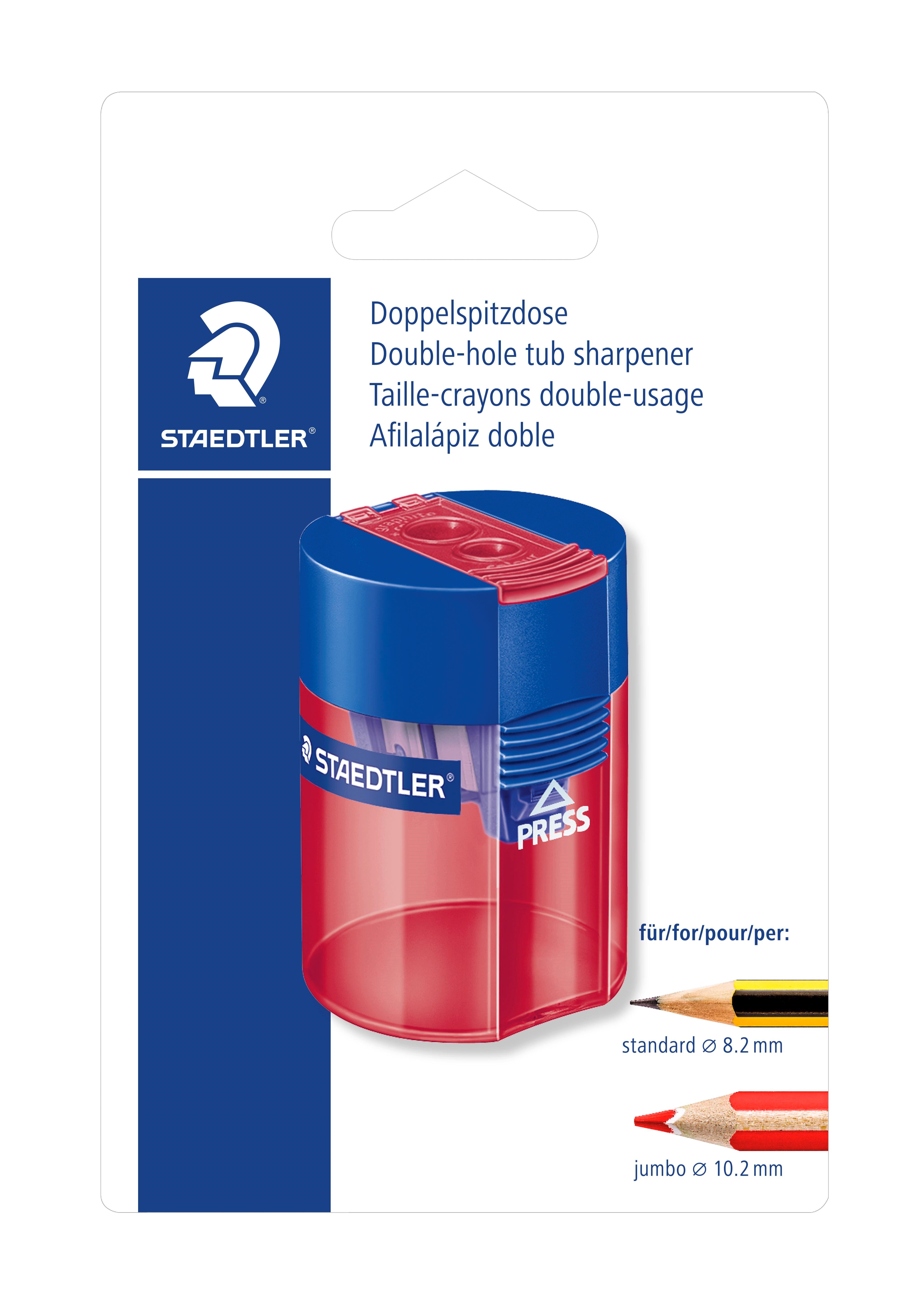 Blyantspidser   Holder Dobbelt Ass Trans Blister