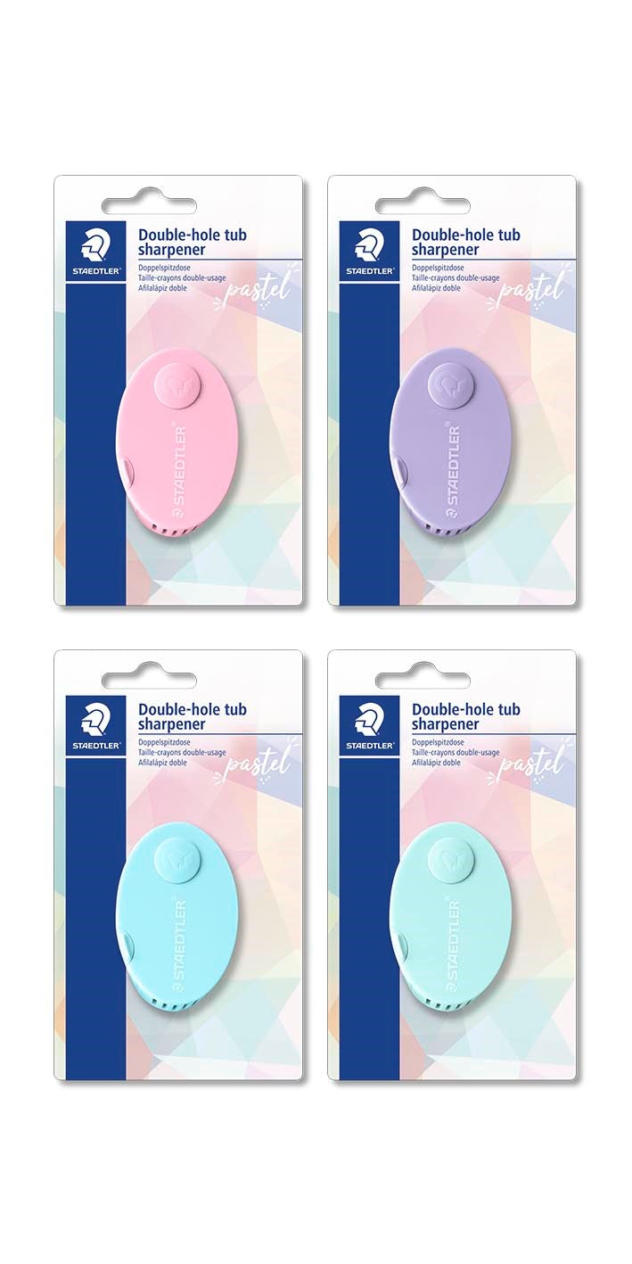 Blyantspidser   Holder Dobbelt Pastel Line Blister