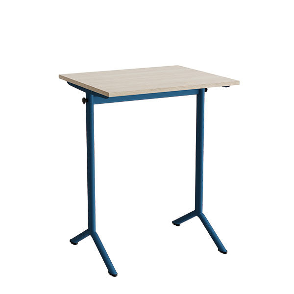 Bord Atlas 1130  700x600mm  Eg Højtrykslaminat  Blåt Stel