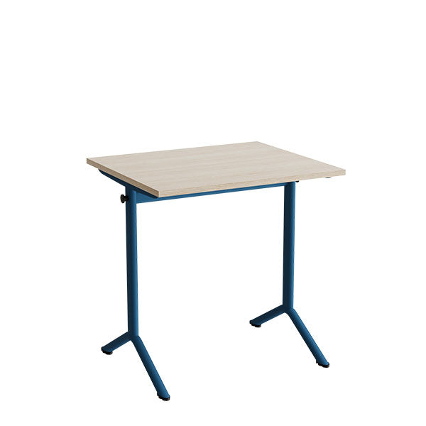 Bord Atlas 1130  700x600mm  Eg Højtrykslaminat  Blåt Stel