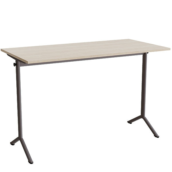 Bord Atlas 1130  1400x700mm  Eg Højtrykslaminat  Gråt Stel