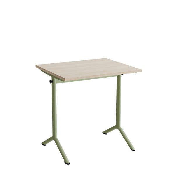 Bord Atlas 1130  700x600mm  Eg Højtrykslaminat  Grønt Stel