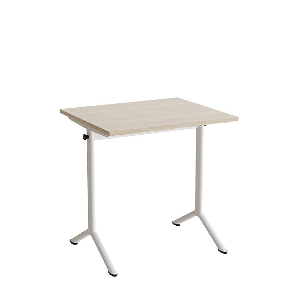 Bord Atlas 1130  700x600mm  Eg Højtrykslaminat  Hvidt Stel