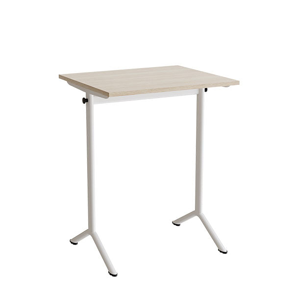Bord Atlas 1130  700x600mm  Eg Højtrykslaminat  Hvidt Stel