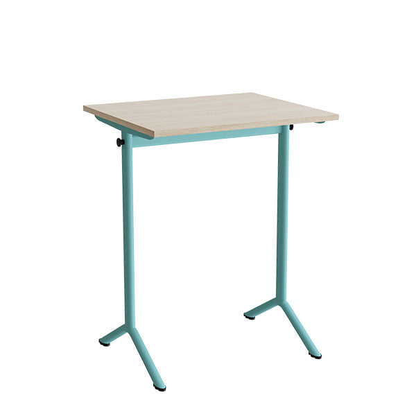 Bord Atlas 1130  700x600mm  Eg Højtrykslaminat  Turkis Stel