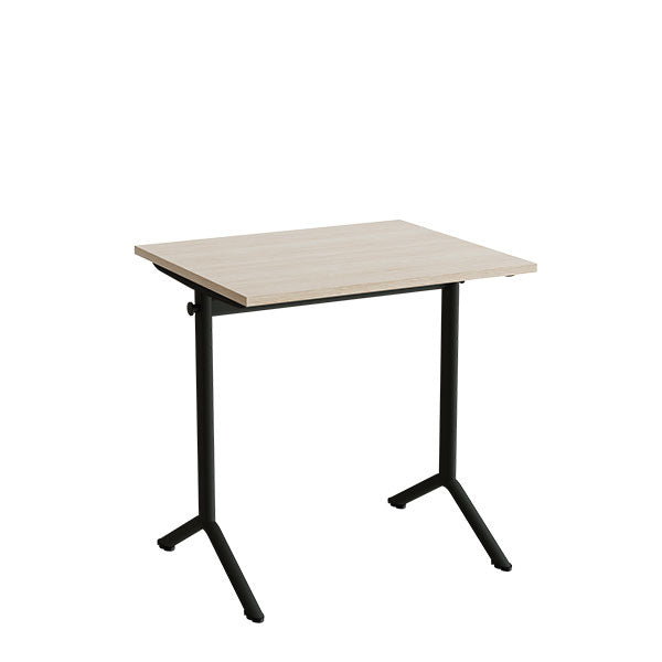 Bord Atlas 1130  700x600mm  Lyddæmpende Eg Højtrykslaminat  Sortolivent Stel