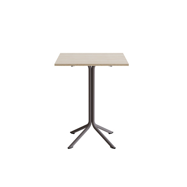 Bord Atlas 1133 700x700x900mm  Hvidpigmenteret Eg Med Gråt Understel