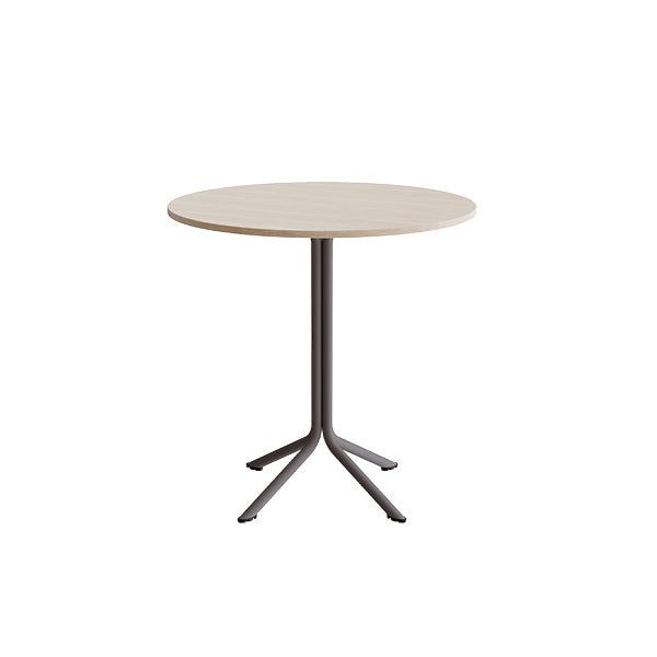 Bord Atlas 1133 ø900x900mm  Hvidpigmenteret Eg Med Gråt Understel
