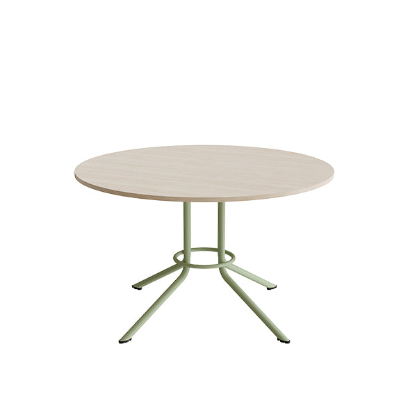 Bord Atlas 1133 ø1200x720mm  Hvidpigmenteret Eg Med Grønt Understel