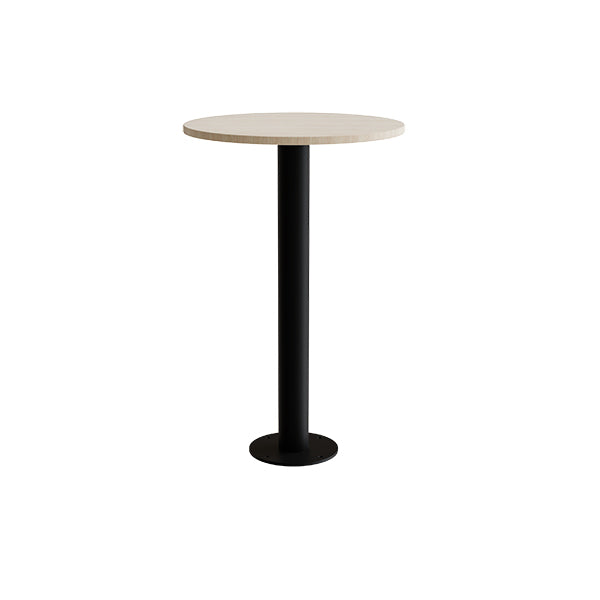 Bord Cirkum  ø700mm  Højde 1100 Mm  Massiv Eg Med Sort Stel