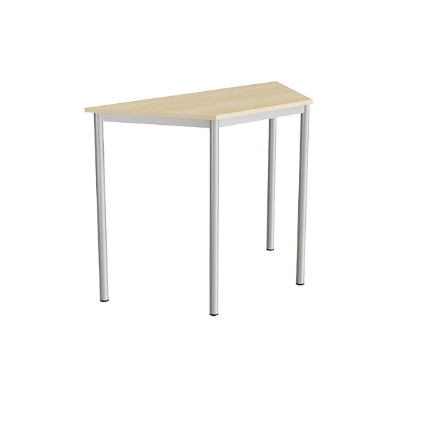 Bord Combi 195  Trapezformet  1200 600x520 Mm Højde 900 Med Birk Laminat  Alu Stel