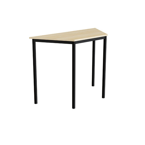 Bord Combi 195  Trapezformet  1200 600x520 Mm Højde 900 Med Birk Laminat  Sort Stel