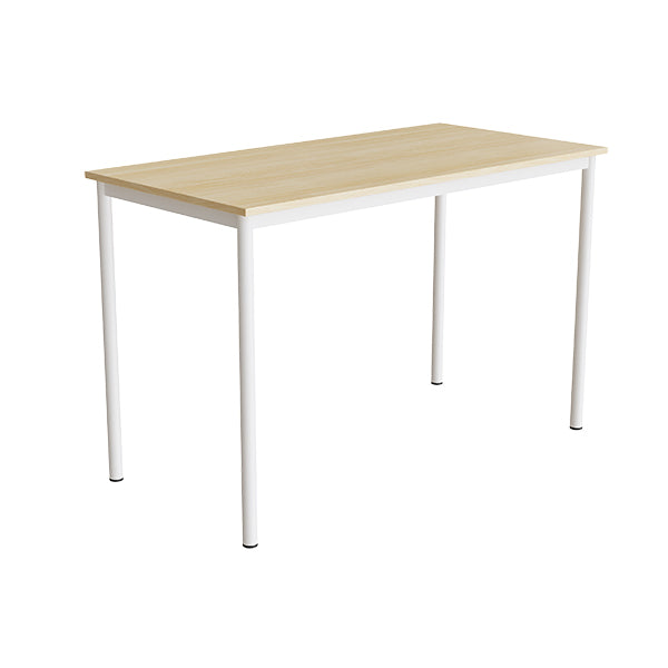 Bord Combi 200  1400x700 Mm Højde 900 Mm Birk Laminat På Hvidt Understel