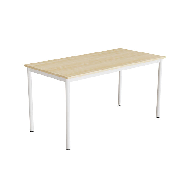 Bord Combi 200  1400x700 Mm Højde 720 Mm Lyddæmpende Birk Laminat På Hvidt Understel
