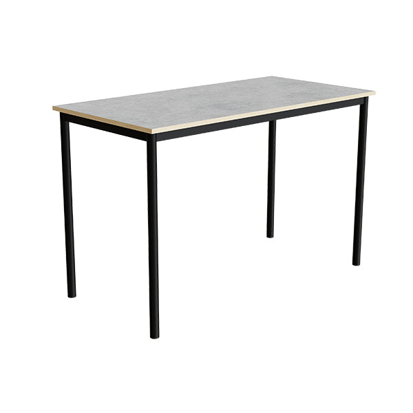 Bord Combi 200  1400x700 Mm Højde 900 Mm Lys Grå Linoleum På Sort Understel