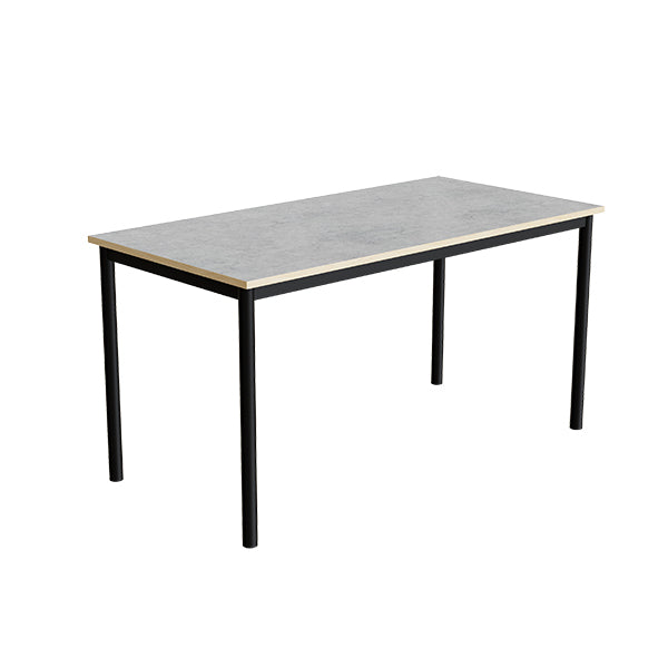 Bord Combi 200  1400x700 Mm Højde 720 Mm Lys Grå Linoleum På Sort Understel