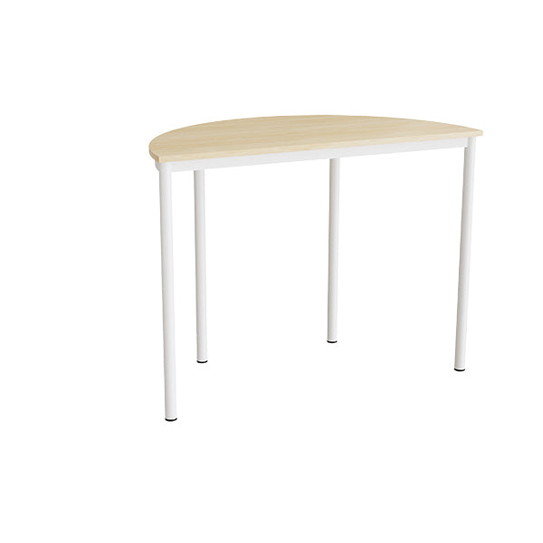 Bord Combi 209  1200x600 Mm Højde 900 Mm Med Birk Laminat  Hvid Stel