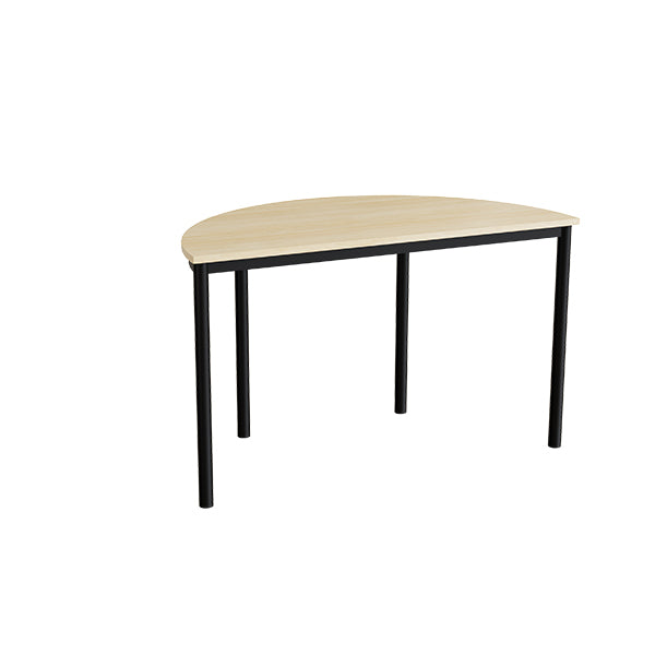 Bord Combi 209  1200x600 Mm Højde 720 Mm Med Birk Laminat  Sort Stel