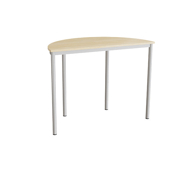Bord Combi 209  1200x600 Mm Højde 900 Mm Med Lydabsorberende Birk Laminat  Alu Stel