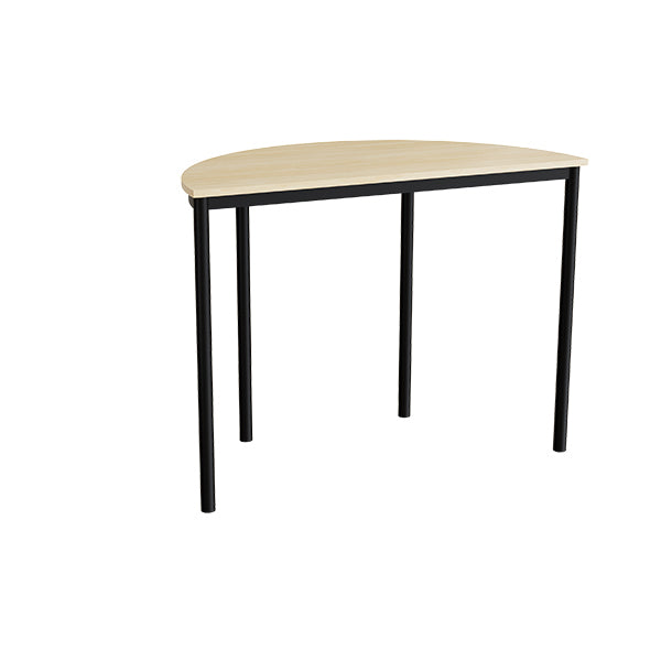 Bord Combi 209  1200x600 Mm Højde 900 Mm Med Lydabsorberende Birk Laminat  Sort Stel