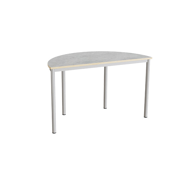 Bord Combi 209  1200x600 Mm Højde 720 Mm Med Lys Grå Linoleum  Alu Stel