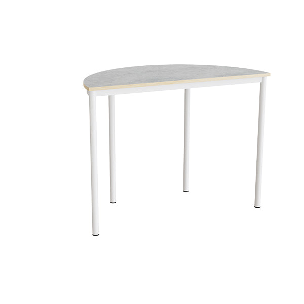 Bord Combi 209  1200x600 Mm Højde 900 Mm Med Lys Grå Linoleum  Hvid Stel