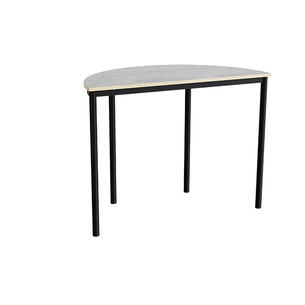 Bord Combi 209  1200x600 Mm Højde 900 Mm Med Lys Grå Linoleum  Sort Stel