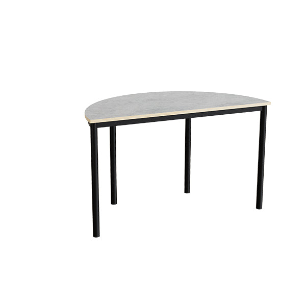 Bord Combi 209  1200x600 Mm Højde 720 Mm Med Lys Grå Linoleum  Sort Stel