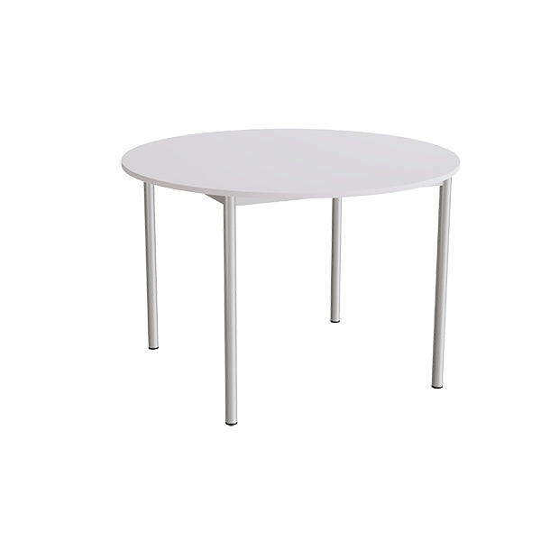 Bord Combi 206  ø1200 Mm  Højde 800 Mm  Lydabsorberende Grå Laminat På Alugråt Stel